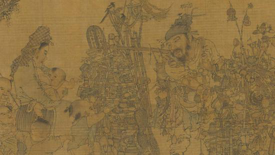 李嵩《市担婴戏》展出 台北故宫呈现“画琳琅”